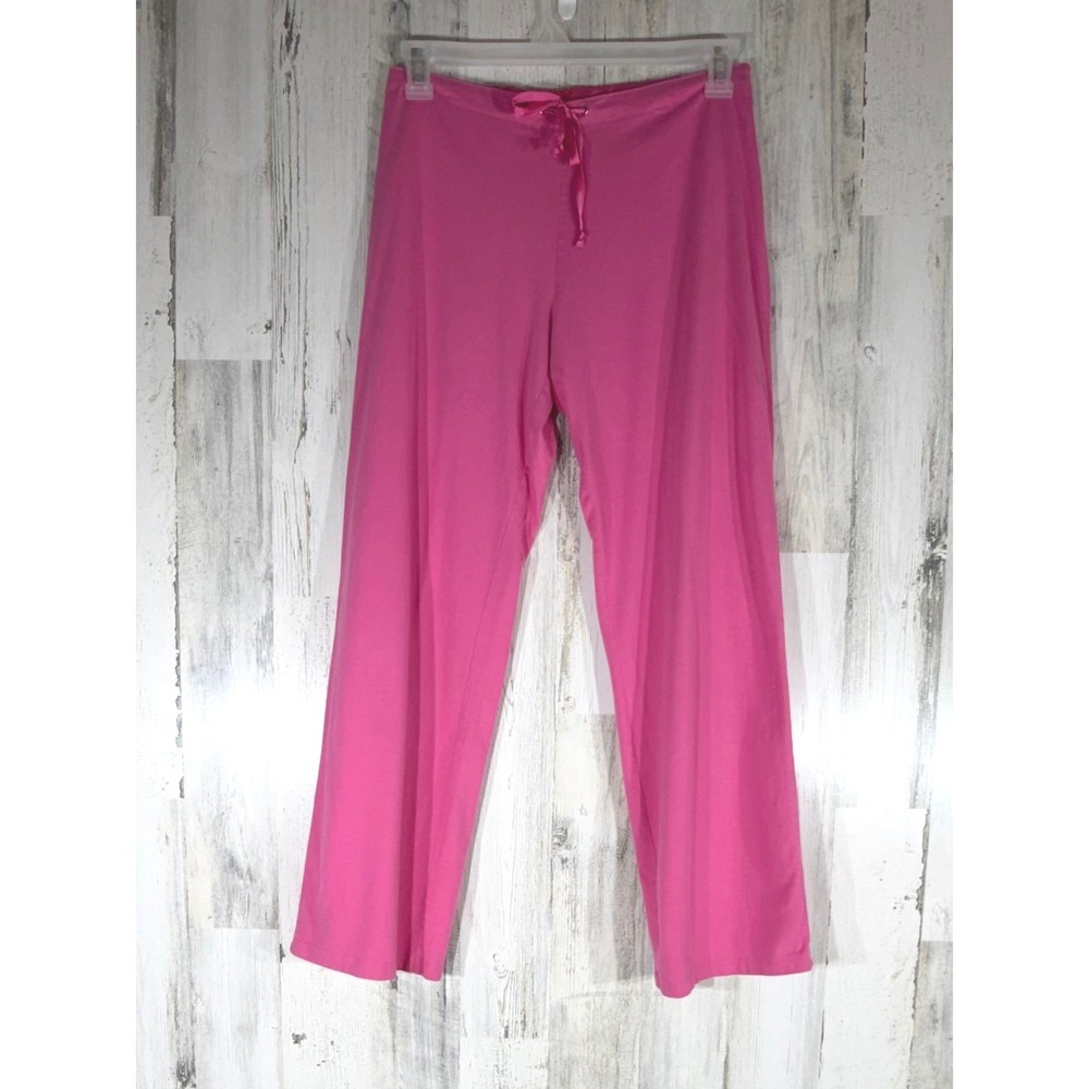 Victorias Secret Pajama Pants Small Pink Vintage 100% Cotton Straight Leg Y2K‎